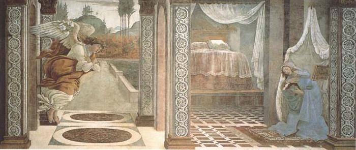Sandro Botticelli Annunciation of San Martino alla Scala oil painting image